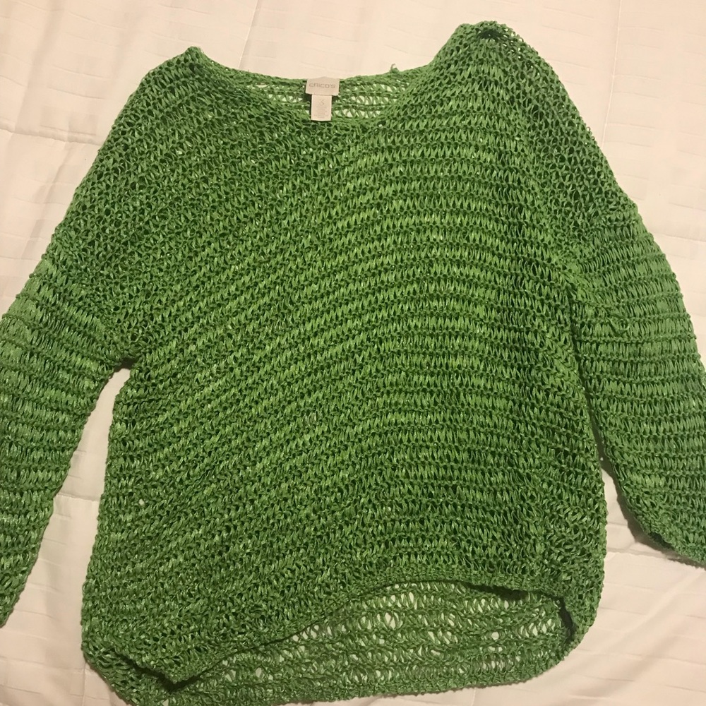 Chico’s Green Knit Top